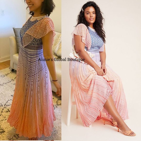 NWT ANTHROPOLOGIE Geisha Designs Savita Maxi Dress - Picture 7 of 16